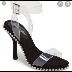 Jeffrey Campbell charmed black suede sandals